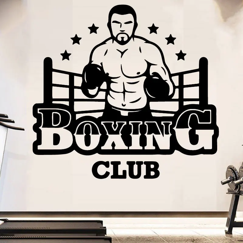Boxing Club Gym Wall Stickers Removable Vinyl Customizable Banner Fitness Boxing Sports Wall Stickers 3A11
Boxing Club Gym Wall Stickers Removable Vinyl Customizable Banner Fitness Boxing Sports Wall Stickers 3A11