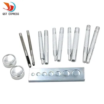 13PCS/set Metal Craft Tool Die Leather Hole Punch Snap Fastener Installation Kit Rivet Setter Base Set For DIY Leathercraft
13PCS/set Metal Craft Tool Die Leather Hole Punch Snap Fastener Installation Kit Rivet Setter Base Set For DIY Leathercraft