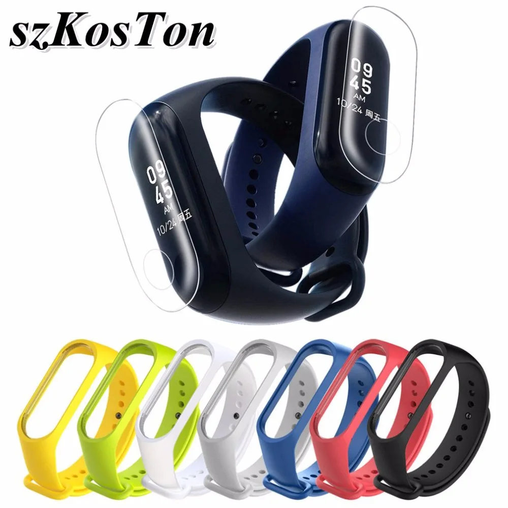 Silicone Wrist Strap Mi Band 3 Bracelet Replacement +2 PCS TPU Anti-Scratch Screen Protector Film Cover for Xiaomi Mi Band 3
Silicone Wrist Strap Mi Band 3 Bracelet Replacement +2 PCS TPU Anti-Scratch Screen Protector Film Cover for Xiaomi Mi Band 3