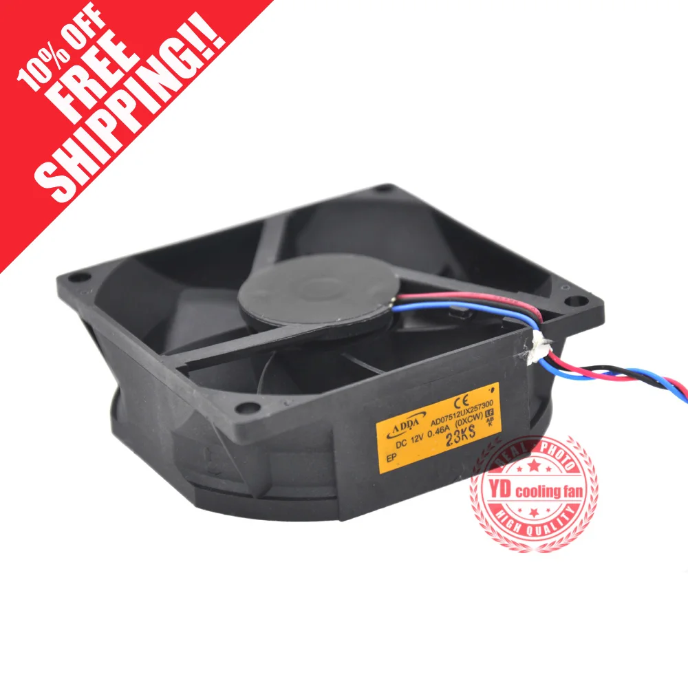 Новый охлаждающий вентилятор ADDA AD07512UX257300 DC12V 0.46A для проектора Ricoh
Новый охлаждающий вентилятор ADDA AD07512UX257300 DC12V 0.46A для проектора Ricoh
