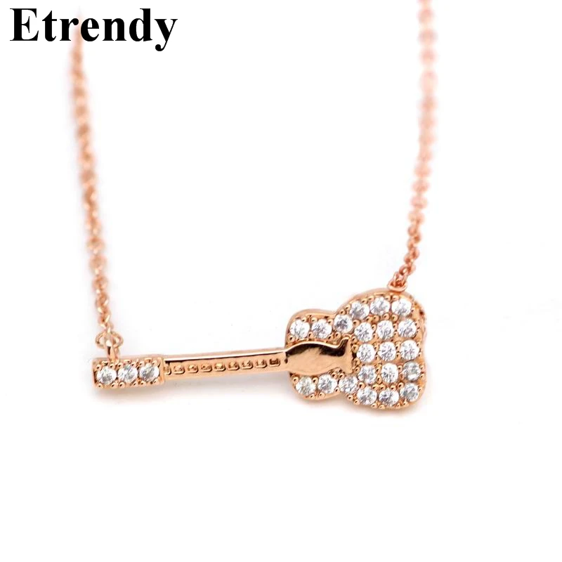 Women's Fashion Rose Gold Color Short Necklace Micro Pave Zircon Guitar Choker New Trendy Jewelry Bijoux Femme Party Accessories
Women's Fashion Rose Gold Color Short Necklace Micro Pave Zircon Guitar Choker New Trendy Jewelry Bijoux Femme Party Accessories
