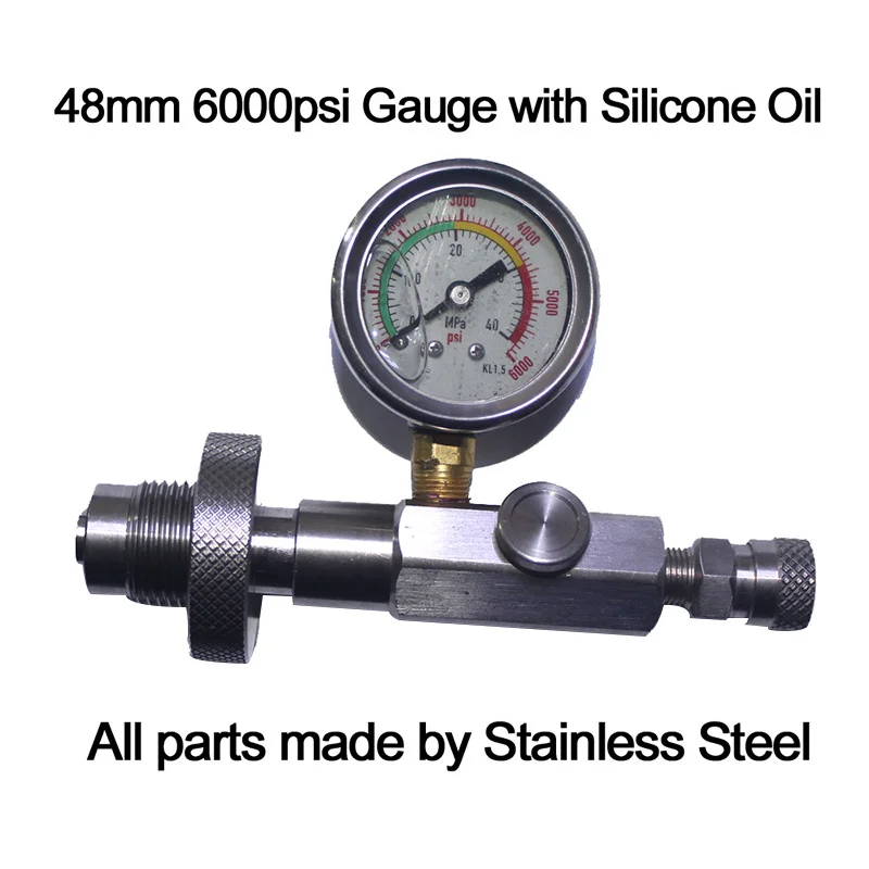 Pcp Air Rifle Stainless Steel HPA DIN G5/8 Connector Fit Fill Station Charging Adapter Vibration-proof Pressure Gauge Acecare
Pcp Air Rifle Stainless Steel HPA DIN G5/8 Connector Fit Fill Station Charging Adapter Vibration-proof Pressure Gauge Acecare