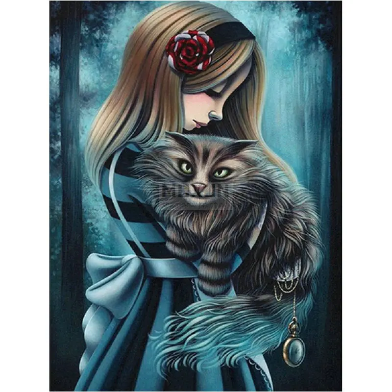 5D Diy Diamond Painting Cross Stitch Girl,cat Needlework Crystal square Diamond arts mosaic rhinestones Full Diamond Embroidery
5D Diy Diamond Painting Cross Stitch Girl,cat Needlework Crystal square Diamond arts mosaic rhinestones Full Diamond Embroidery