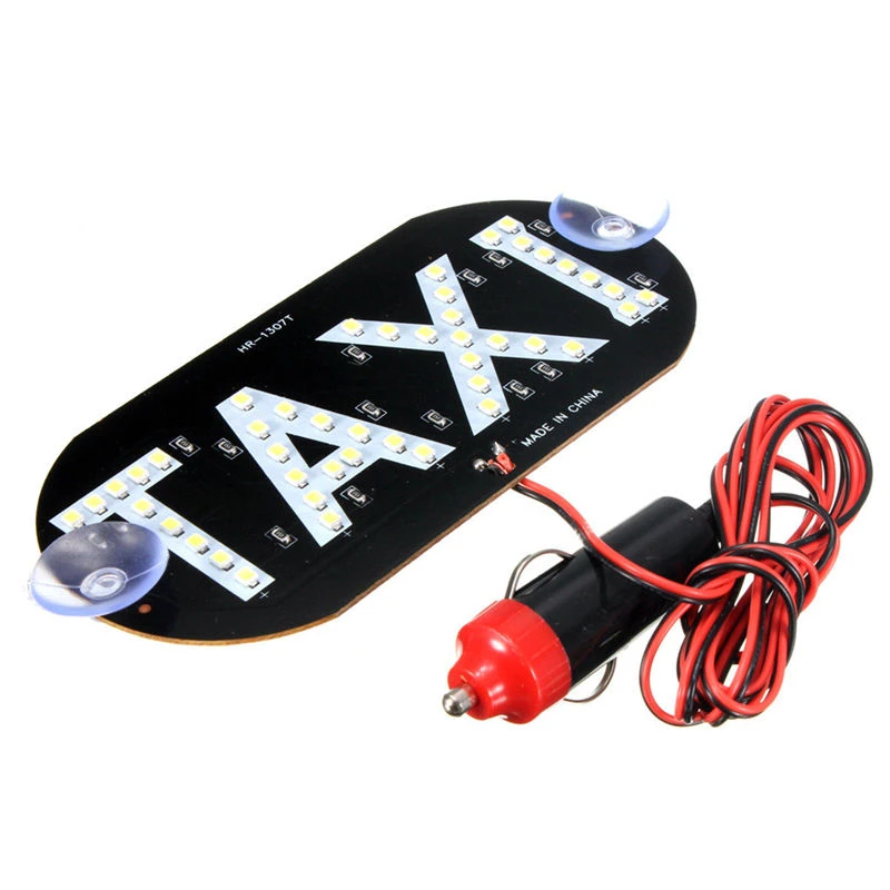 Newest 12V Auto Inside Windscreen Roof Top 45LED Taxi Cab Sign Light Lamp Blue