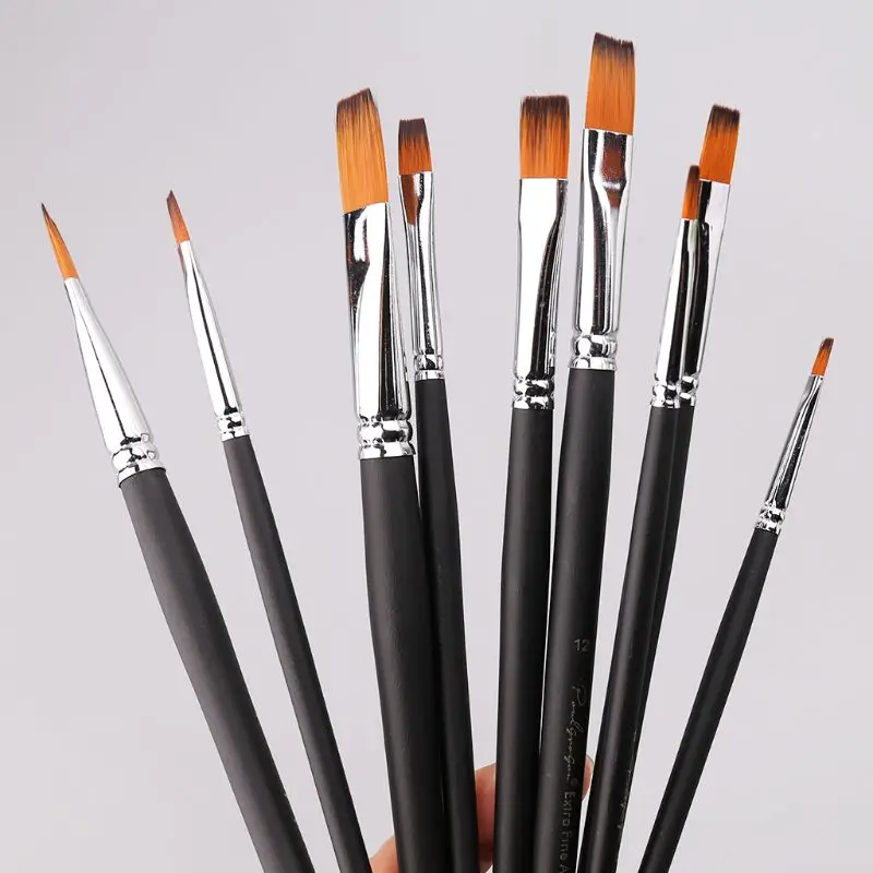 9Pcs Artists Paint Brush Set For Oil Acrylic Watercolor Painting Brushes Kit Nylon Hair Drawing Art Supplies Craft
9Pcs Artists Paint Brush Set For Oil Acrylic Watercolor Painting Brushes Kit Nylon Hair Drawing Art Supplies Craft