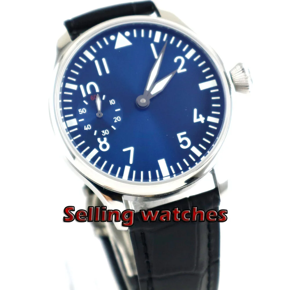 Free Shipping 44mm classic blue dial parnis pilot luminous makrs asia 6497 movement Mechanical Watches hand winding mens watch
Free Shipping 44mm classic blue dial parnis pilot luminous makrs asia 6497 movement Mechanical Watches hand winding mens watch