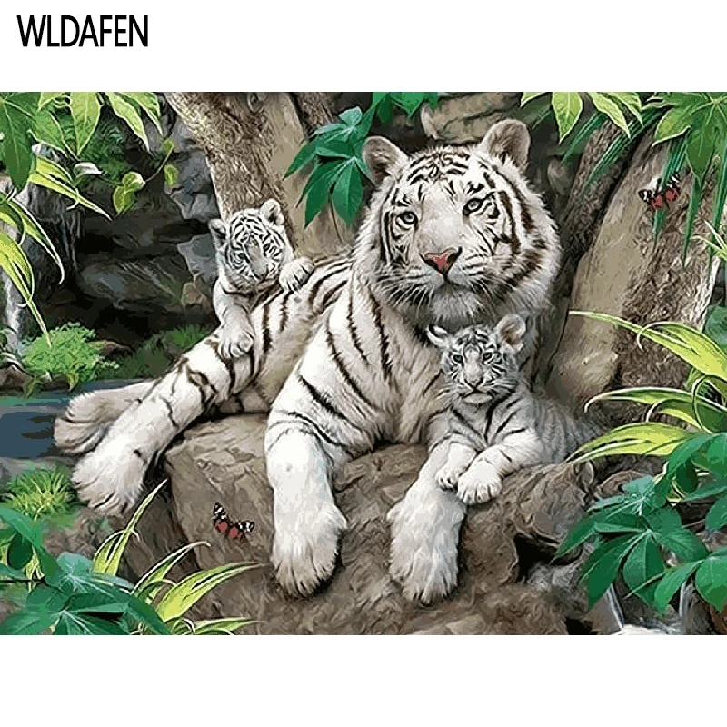 Frameless Three Lazy Tigers Picture Painting By Numbers Hand Painted Oil Paintings For Home Living Room Wall Decoration SZ5-DW23
Frameless Three Lazy Tigers Picture Painting By Numbers Hand Painted Oil Paintings For Home Living Room Wall Decoration SZ5-DW23