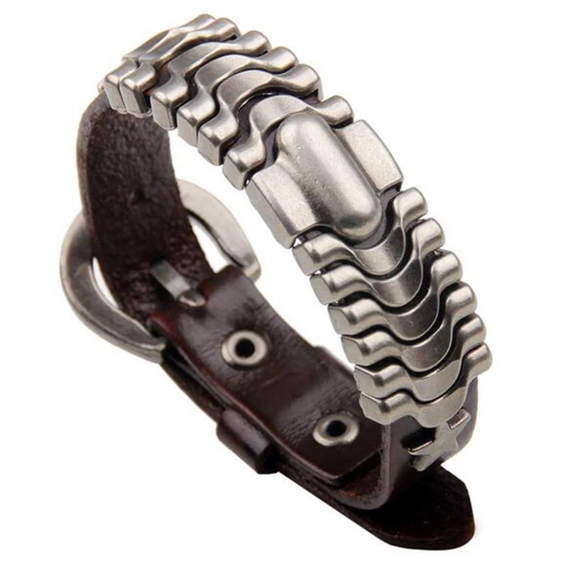ZOSHI Vintage Wave 4 Colors leather bracelet for men with stainless steel cuff loom brands Belt Buckle Wholesale Men Jewelry
ZOSHI Vintage Wave 4 Colors leather bracelet for men with stainless steel cuff loom brands Belt Buckle Wholesale Men Jewelry