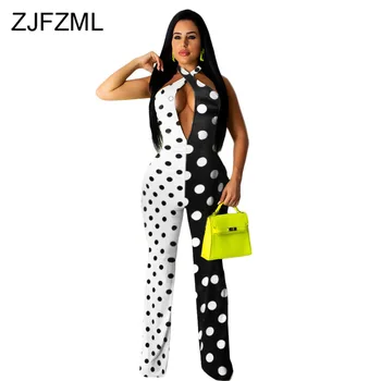 Polka Dot Patchwork Party Wide Leg Jumpsuit Women Halter Open Back Sexy Summer Overall Sleeveless Hollow Out Elegant Bodysuits
Polka Dot Patchwork Party Wide Leg Jumpsuit Women Halter Open Back Sexy Summer Overall Sleeveless Hollow Out Elegant Bodysuits