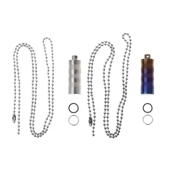 Portable Necklace Waterproof Titanium Mini EDC Container Seal Bottle Pills Box
Portable Necklace Waterproof Titanium Mini EDC Container Seal Bottle Pills Box