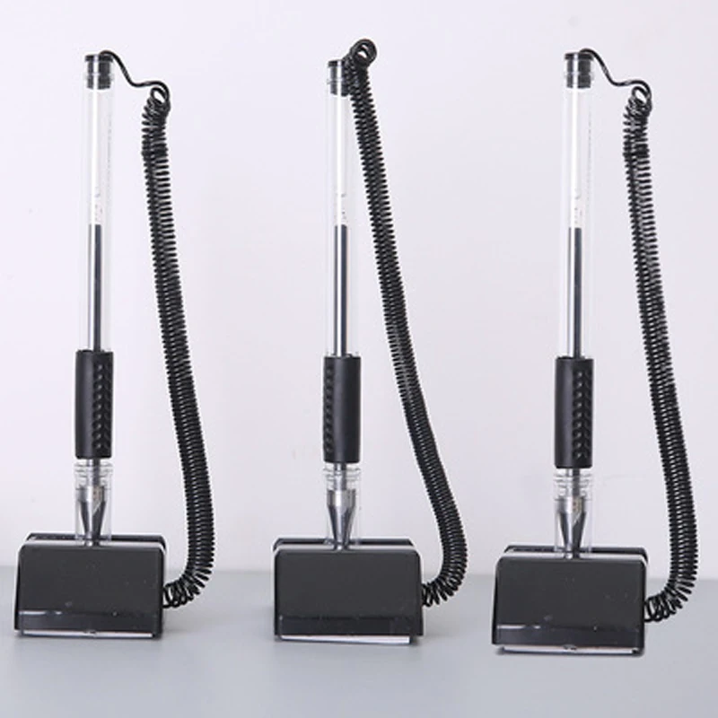 3Pcs Black ink desk gel pen high quality ballpoint pen with pen holder sticked to the desk for office Stationery for wiriting
3Pcs Black ink desk gel pen high quality ballpoint pen with pen holder sticked to the desk for office Stationery for wiriting