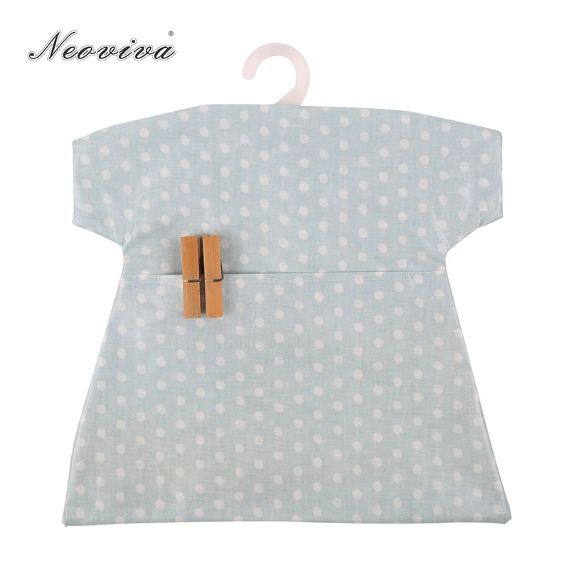 Neoviva Waterproof Peg Bag with Hook for Clothesline, Pack of 2, Polka Dots Ballad Blue
Neoviva Waterproof Peg Bag with Hook for Clothesline, Pack of 2, Polka Dots Ballad Blue