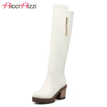 ZALAVOR Women Square Heel Knee Boots Vintage Zipper Heeled Bota Feminina Woman Warm Fur Winter Shoes Footwear Size 34-43
ZALAVOR Women Square Heel Knee Boots Vintage Zipper Heeled Bota Feminina Woman Warm Fur Winter Shoes Footwear Size 34-43