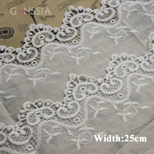 1yrd/lot Width:25cm Good quality cotton fabric lace Water soluble embroidered cloth lace to sew garment embellishment(ss-6735)
1yrd/lot Width:25cm Good quality cotton fabric lace Water soluble embroidered cloth lace to sew garment embellishment(ss-6735)
