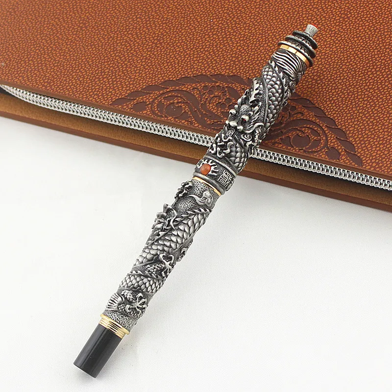 JinHao Double Dragon Jewelry Luxury Fountain Pen Vintage Tower 18KGP 0.5MM Nib Gift Ink Pens Writing Stationery Office Supplies
JinHao Double Dragon Jewelry Luxury Fountain Pen Vintage Tower 18KGP 0.5MM Nib Gift Ink Pens Writing Stationery Office Supplies