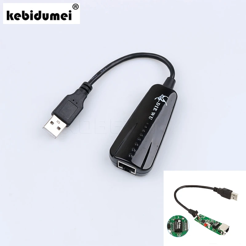 kebidumei New USB To RJ45 Wired Network Card USB Lan Hub 2.0 10/100 Mbps Ethernet Adapter for Windows 7/8/10/Vista/XP Linux PC
kebidumei New USB To RJ45 Wired Network Card USB Lan Hub 2.0 10/100 Mbps Ethernet Adapter for Windows 7/8/10/Vista/XP Linux PC