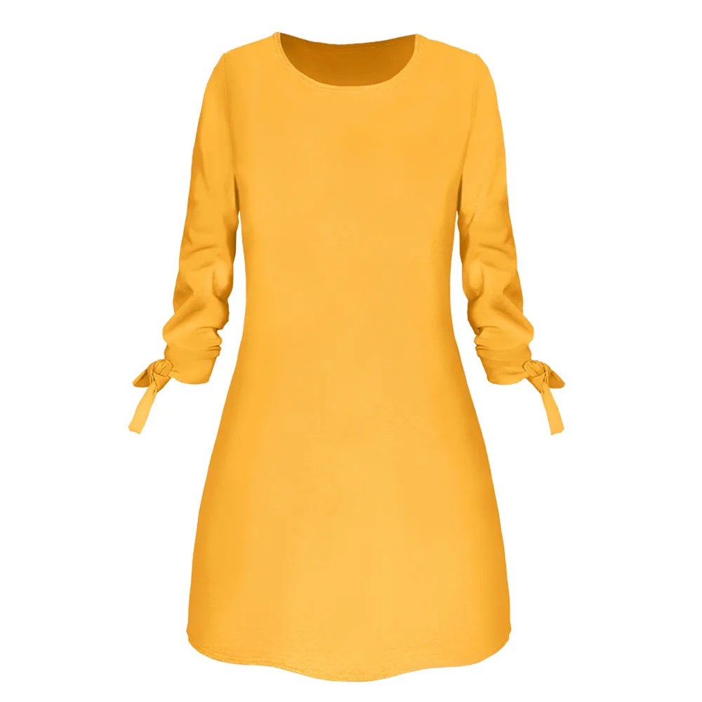 O-neck summer clothes for women Solid Bow luxury dress woman 2019 Elegant Straigth Spring Loose Mini dress woman sukienka#G30
O-neck summer clothes for women Solid Bow luxury dress woman 2019 Elegant Straigth Spring Loose Mini dress woman sukienka#G30