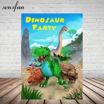 Sensfun Cartoon Dinosaur Party Backdrop 5x7FT Custom Boys Birthday Party Backgrounds For Photo Both Vinyl
Sensfun Cartoon Dinosaur Party Backdrop 5x7FT Custom Boys Birthday Party Backgrounds For Photo Both Vinyl
