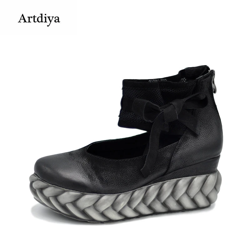 Artdiya Geunine Leather Shoes Retro Original Spring Waterproof Women Shoes Wedges Shoes High Heels Shoes 22335
Artdiya Geunine Leather Shoes Retro Original Spring Waterproof Women Shoes Wedges Shoes High Heels Shoes 22335