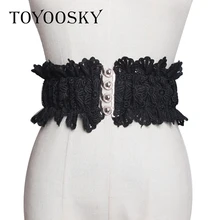 New Arrival Wide Belt for Women Simple Elastic Corset Lace Elegant Belts for Women High Quality Girdle Belt TOYOOSKY
New Arrival Wide Belt for Women Simple Elastic Corset Lace Elegant Belts for Women High Quality Girdle Belt TOYOOSKY