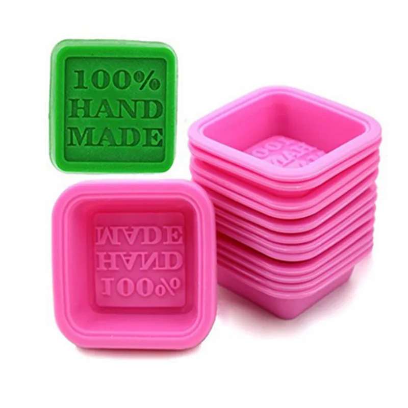 1PC 100% Handmade Square Silicone Soap Mould Soap Craft Easy To Demould Fondant Chocolate Baking Cooking Tools
1PC 100% Handmade Square Silicone Soap Mould Soap Craft Easy To Demould Fondant Chocolate Baking Cooking Tools