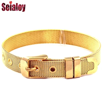 10mm Stainless Steel Bracelet Bangle Width Watch Belt Bracelets For Women Original Quality Fine Charm Mesh Wristband Bracelets
10mm Stainless Steel Bracelet Bangle Width Watch Belt Bracelets For Women Original Quality Fine Charm Mesh Wristband Bracelets