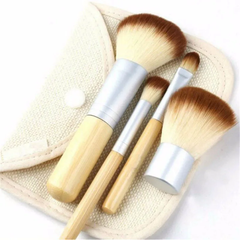 4Pcs Eco-Friendly Bamboo Handle High Quality Small Professional Face Makeup Make Up Cosmetic Brush Set Kit Tool With Bag
4Pcs Eco-Friendly Bamboo Handle High Quality Small Professional Face Makeup Make Up Cosmetic Brush Set Kit Tool With Bag