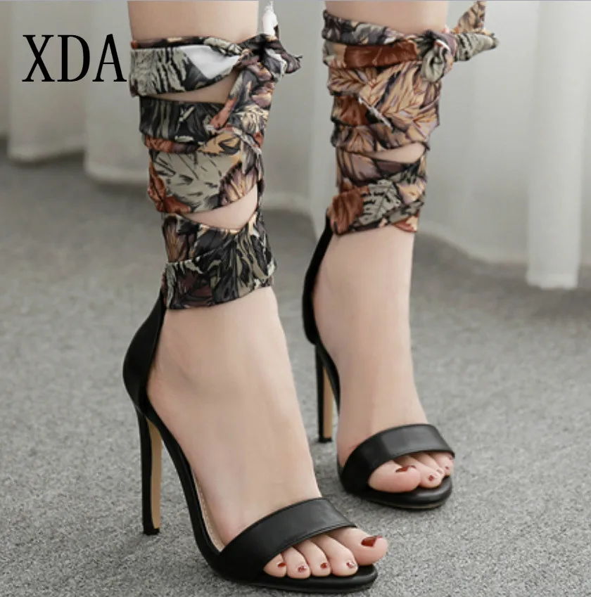 XDA 2019 Mature PU Lace-Up Women Sandals Summer Open Toe Thin High Heels sandals Silk Scarves party Daily Blue Roman sandal D324
XDA 2019 Mature PU Lace-Up Women Sandals Summer Open Toe Thin High Heels sandals Silk Scarves party Daily Blue Roman sandal D324