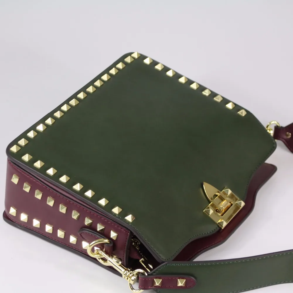 Fashion Rivet Casual Shoulder Bag Messenger Bag Retro simple Women Bag\Handbag Ladies' Flap Motorcycle bag~18B9 
Fashion Rivet Casual Shoulder Bag Messenger Bag Retro simple Women Bag\Handbag Ladies' Flap Motorcycle bag~18B9