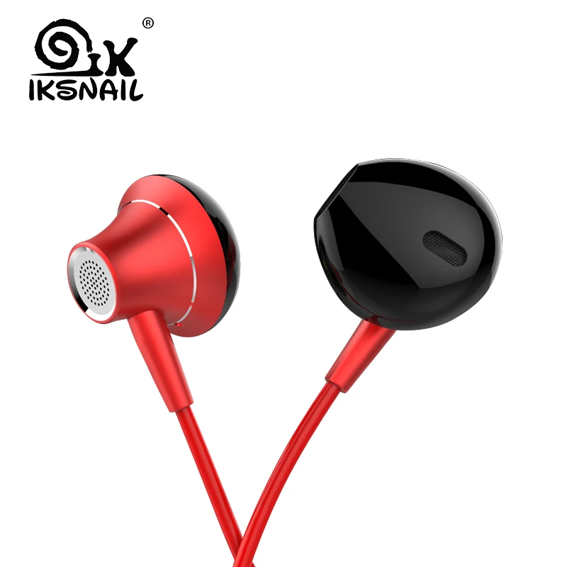 IKSNAIL 3.5mm Heavy Bass Wired Earphone In-Ear Earphones With Mic Universal Comforted Earbud Volume Control Stereo Sport Headset
IKSNAIL 3.5mm Heavy Bass Wired Earphone In-Ear Earphones With Mic Universal Comforted Earbud Volume Control Stereo Sport Headset