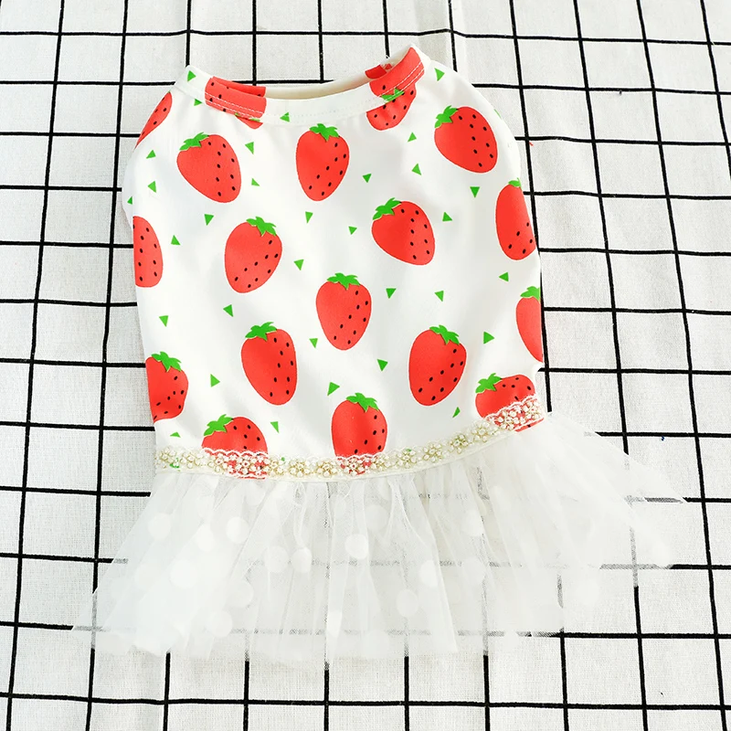 French Bulldog Corgi Pug Dog Small And Medium Pet Clothing Spring And Summer Milk Strawberry Princess Gauze Pettiskirt
French Bulldog Corgi Pug Dog Small And Medium Pet Clothing Spring And Summer Milk Strawberry Princess Gauze Pettiskirt