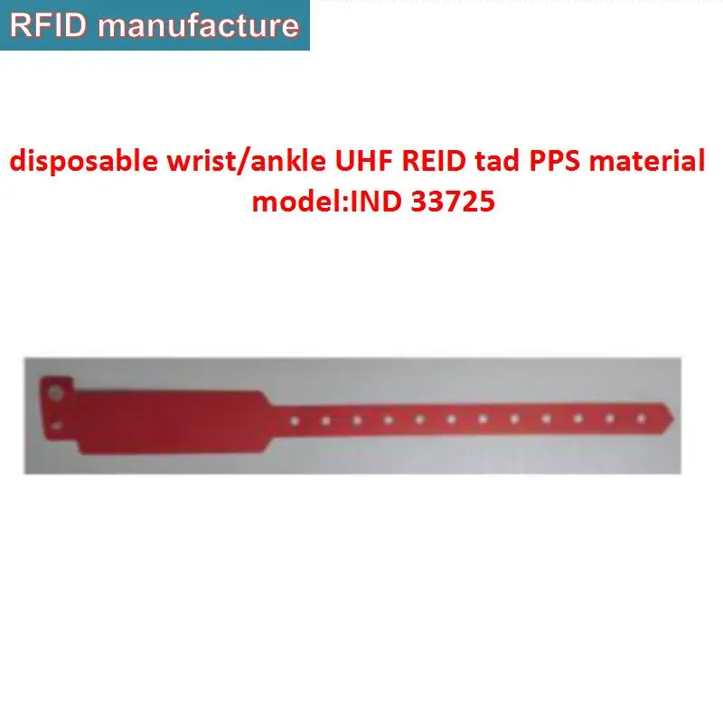 Фото Бесплатный образец тега Одноразовые RFID наручные/лодыжки браслет uhf rfid тег для
