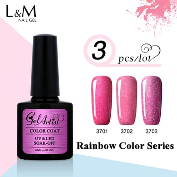 3pcs UV Gel Brand Gelartist Rainbow Gel Polish Soak Off Gel UV Colors Nail Polish 12 colors for choose
3pcs UV Gel Brand Gelartist Rainbow Gel Polish Soak Off Gel UV Colors Nail Polish 12 colors for choose