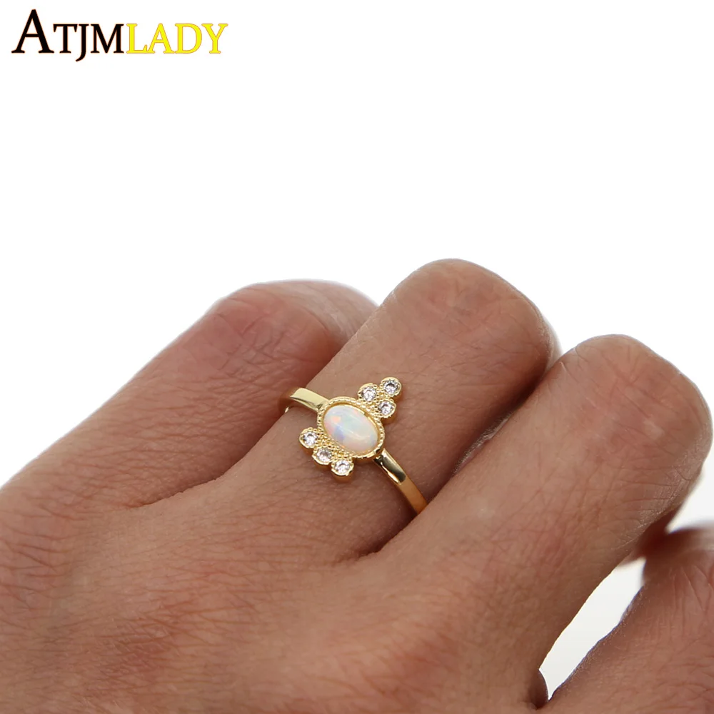 Top Quality delicate White Fire Opal Rings For Women Gold Color Best Wedding Band Jewelry Unique Oval Simple Love Gift Wholesale
Top Quality delicate White Fire Opal Rings For Women Gold Color Best Wedding Band Jewelry Unique Oval Simple Love Gift Wholesale