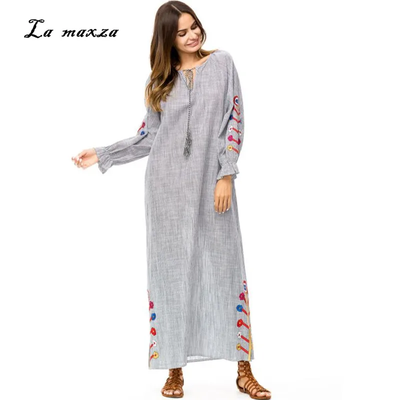 Abaya Dress Muslim Modest Dress Turkey Dubai Muslim Embroidery Loose Maxi Dress Arabic Moroccan Kaftan
Abaya Dress Muslim Modest Dress Turkey Dubai Muslim Embroidery Loose Maxi Dress Arabic Moroccan Kaftan