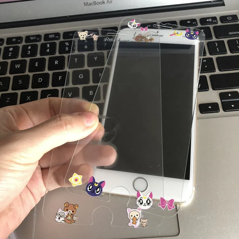10pcs/lot Japan Cartoon Print Luna Cat Relax Bear Front Screen tempered glass Film Protector For iPhone8PLUS 6s/7plus Protection
10pcs/lot Japan Cartoon Print Luna Cat Relax Bear Front Screen tempered glass Film Protector For iPhone8PLUS 6s/7plus Protection