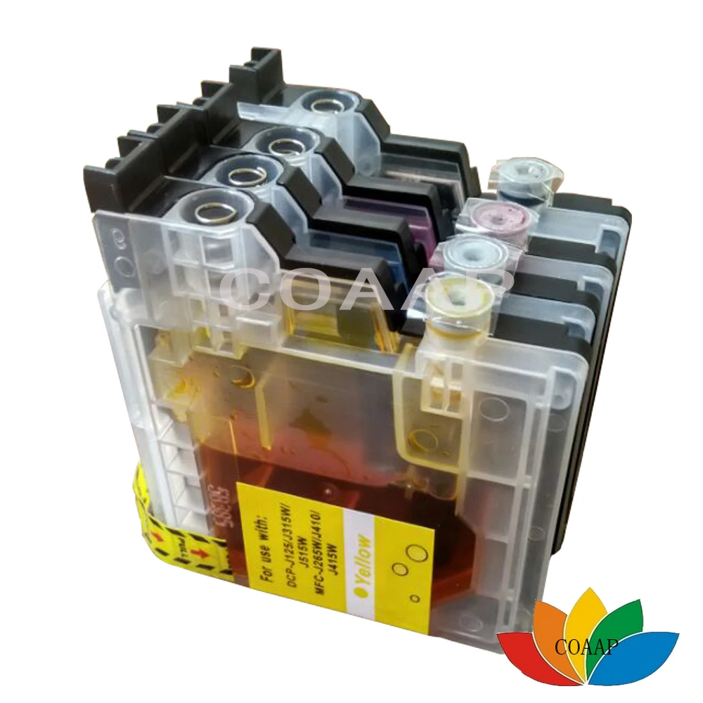 

4pcs for Compatible brother LC39 LC985 LC975 Ink cartridge for MFC-J410/415W/J220/J265W DCP-J125/J315W/J515W printer cartridge