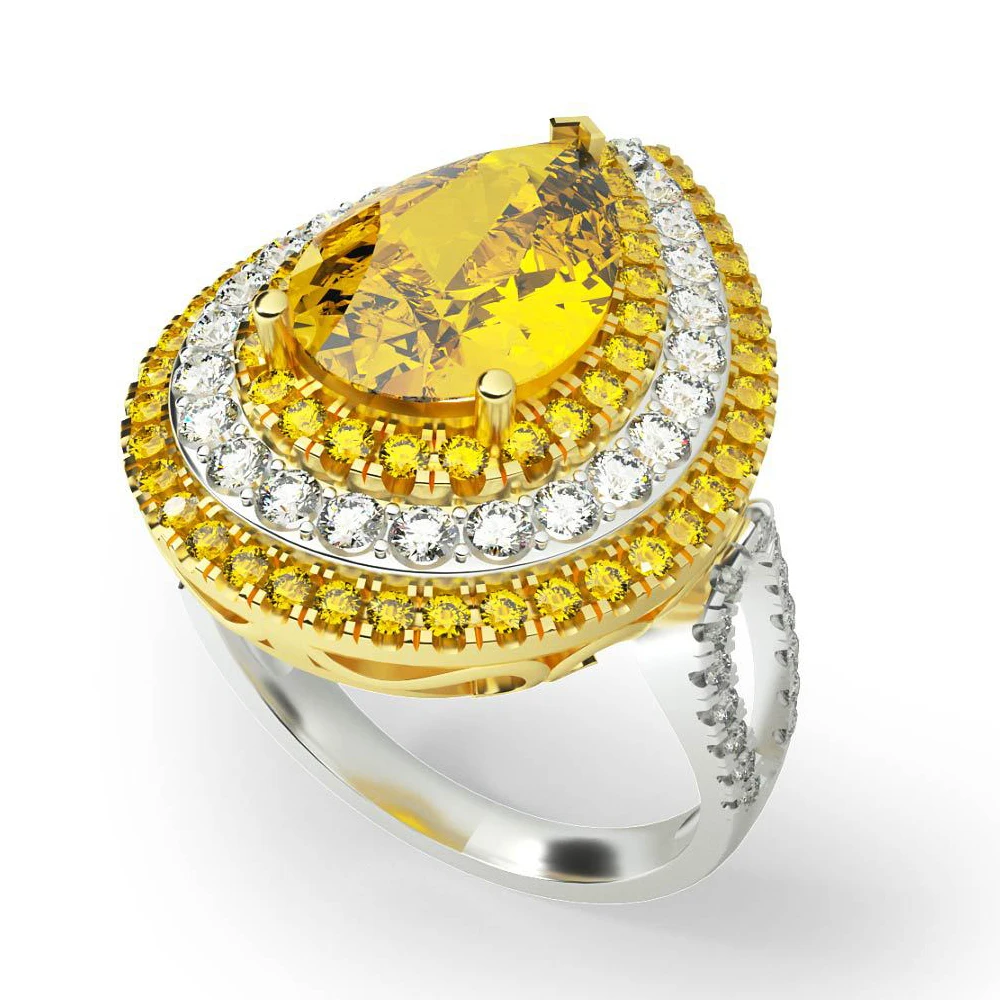Euramerican Luxury Yellow AAA Zircon Rings For Women Fashion Hyperbole Drop-shape Stone Bridal Wedding Ring Engagement Jewelry
Euramerican Luxury Yellow AAA Zircon Rings For Women Fashion Hyperbole Drop-shape Stone Bridal Wedding Ring Engagement Jewelry