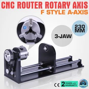 CNC ROUTER ROTARY AXIS WITH 80MM CNC ROUTER ACCESSORY F STYLE A-AXIS, ROTARY AXIS WITH 3-JAW 230MM TRACK
CNC ROUTER ROTARY AXIS WITH 80MM CNC ROUTER ACCESSORY F STYLE A-AXIS, ROTARY AXIS WITH 3-JAW 230MM TRACK
