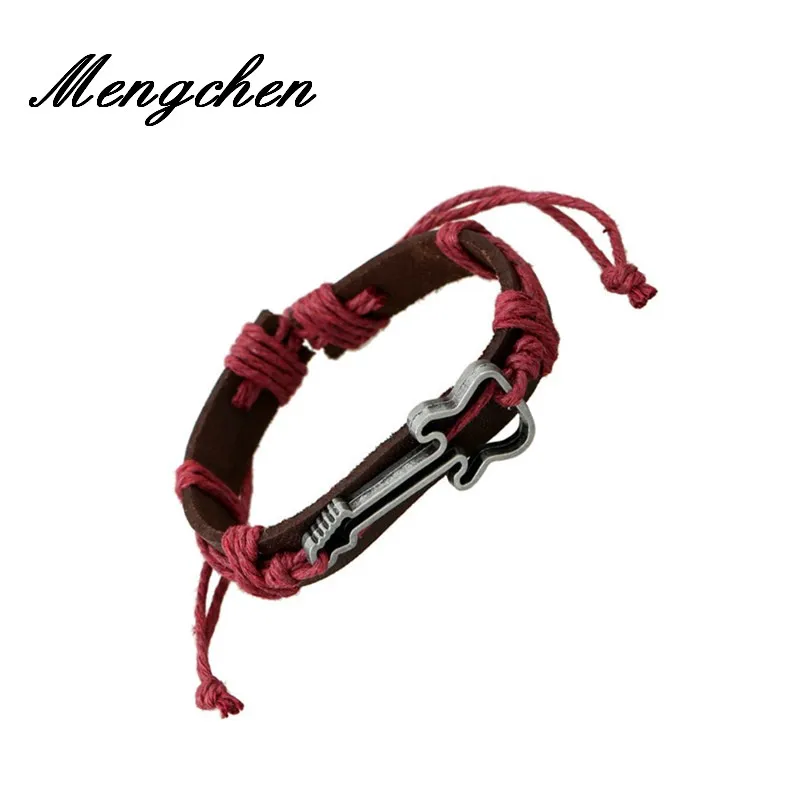 Antique Genuine Leather Bracelets Hollow Guitar Charm Bracelet for Women Men Friendship Bracelets Jewelry
Antique Genuine Leather Bracelets Hollow Guitar Charm Bracelet for Women Men Friendship Bracelets Jewelry