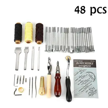 s Craft Kit Hand Tools for Hand Sewing Stitching, Stamping Set and Saddle Making Awl Edge Creaser Canvas 48 Pcs
s Craft Kit Hand Tools for Hand Sewing Stitching, Stamping Set and Saddle Making Awl Edge Creaser Canvas 48 Pcs