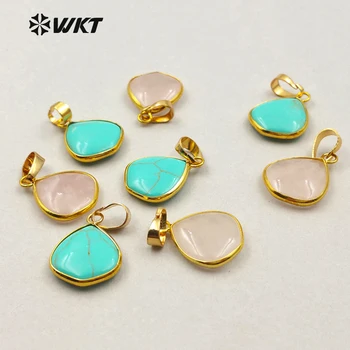 WT-P1247 Wholesale Gold trim Charm howlite pendant druzy quartz pendant gold trim green howlite pendant green turqouise quartz
WT-P1247 Wholesale Gold trim Charm howlite pendant druzy quartz pendant gold trim green howlite pendant green turqouise quartz