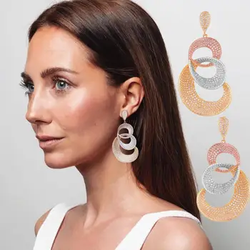 2019 Charms Big Statement Twist Earrings For Women Luxury Full Cubic Zircon Wedding Bridal DUBAI Dangle Earrings Jewelry
2019 Charms Big Statement Twist Earrings For Women Luxury Full Cubic Zircon Wedding Bridal DUBAI Dangle Earrings Jewelry