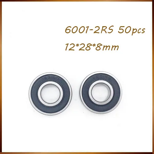 50PCS High quality ABEC 6001-2RS 6001 2RS 6001RS 6001 RS 180101 RS 12x28x8 mm Rubber seal Deep Groove Ball Bearing 6001-2RS
50PCS High quality ABEC 6001-2RS 6001 2RS 6001RS 6001 RS 180101 RS 12x28x8 mm Rubber seal Deep Groove Ball Bearing 6001-2RS