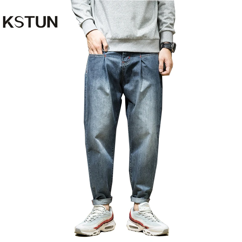 KSTUN Jeans Men Japanese Harem Pants Vintage Blue Loose Casual Hip Hop Streetwear Wide Leg Baggy Dance Punk Style Large Size 42
KSTUN Jeans Men Japanese Harem Pants Vintage Blue Loose Casual Hip Hop Streetwear Wide Leg Baggy Dance Punk Style Large Size 42