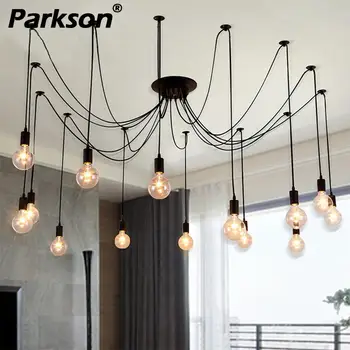 Mordern Nordic Retro Edison Bulb Pendant Lights Vintage Loft Antique Adjustable DIY E27 Art Spider Ceiling Lamp Fixture Light
Mordern Nordic Retro Edison Bulb Pendant Lights Vintage Loft Antique Adjustable DIY E27 Art Spider Ceiling Lamp Fixture Light