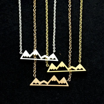 10pcs/lot Classic Jewelry Rose Gold Color Mountain Collares 2020 Stainless Steel Gold Chain Geometric Peak Necklaces Pendants
10pcs/lot Classic Jewelry Rose Gold Color Mountain Collares 2020 Stainless Steel Gold Chain Geometric Peak Necklaces Pendants