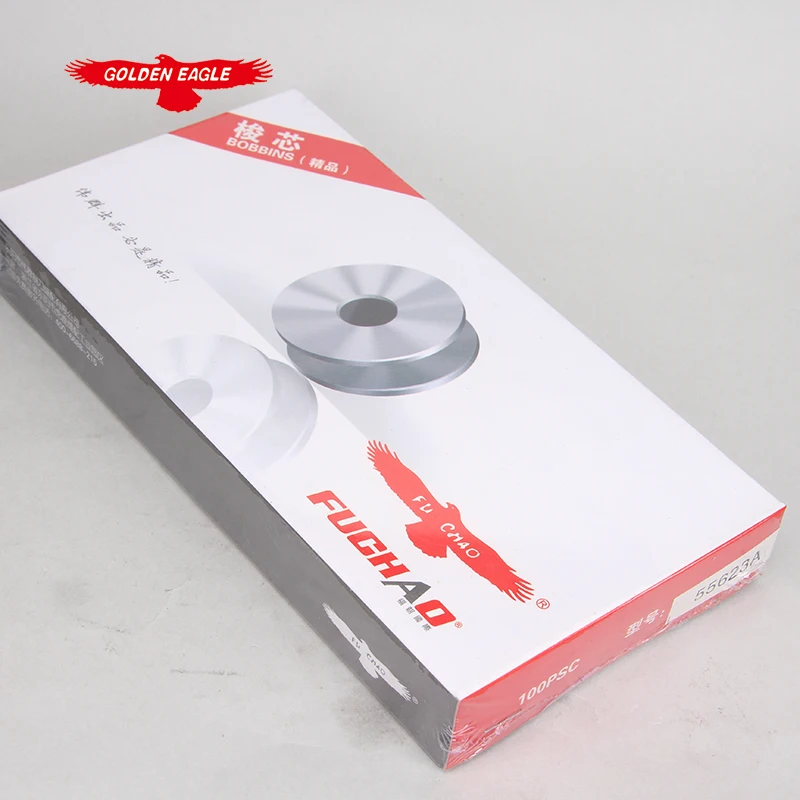 100pcs Industrial sewing machine parts with slotted aluminum bobbin 55623A,brand is Fuchao
100pcs Industrial sewing machine parts with slotted aluminum bobbin 55623A,brand is Fuchao