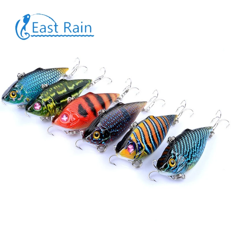 East Rain 6.5cm 7.7g 6pcs Painted All Range Freshwater Saltwater Fishing Lure Sinking VIB Artificial Hard Bait Free Shipping
East Rain 6.5cm 7.7g 6pcs Painted All Range Freshwater Saltwater Fishing Lure Sinking VIB Artificial Hard Bait Free Shipping