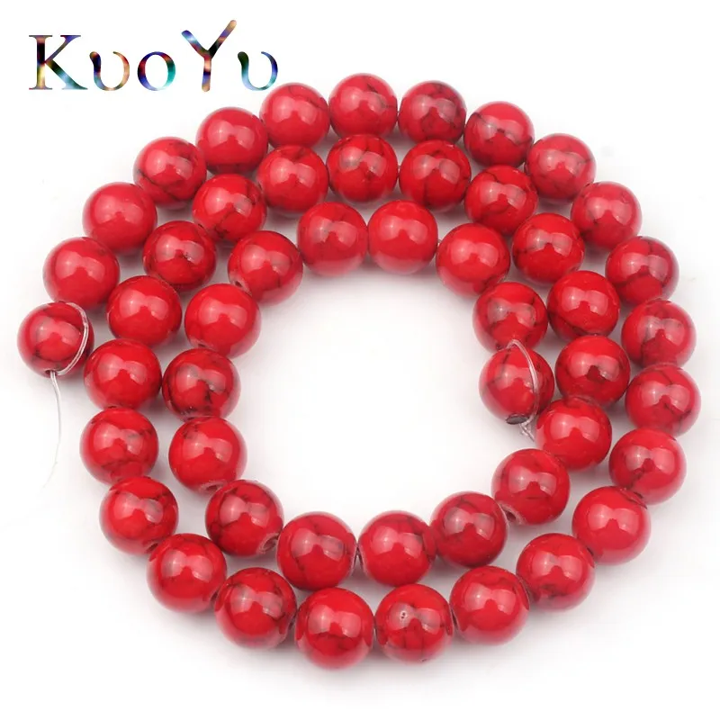 Red Turquoises Stone Beads Round Loose Spacer Beads For Jewelry Making 4/6/8/10/12mm DIY Handmade Bracelet Necklace 15"inches
Red Turquoises Stone Beads Round Loose Spacer Beads For Jewelry Making 4/6/8/10/12mm DIY Handmade Bracelet Necklace 15"inches